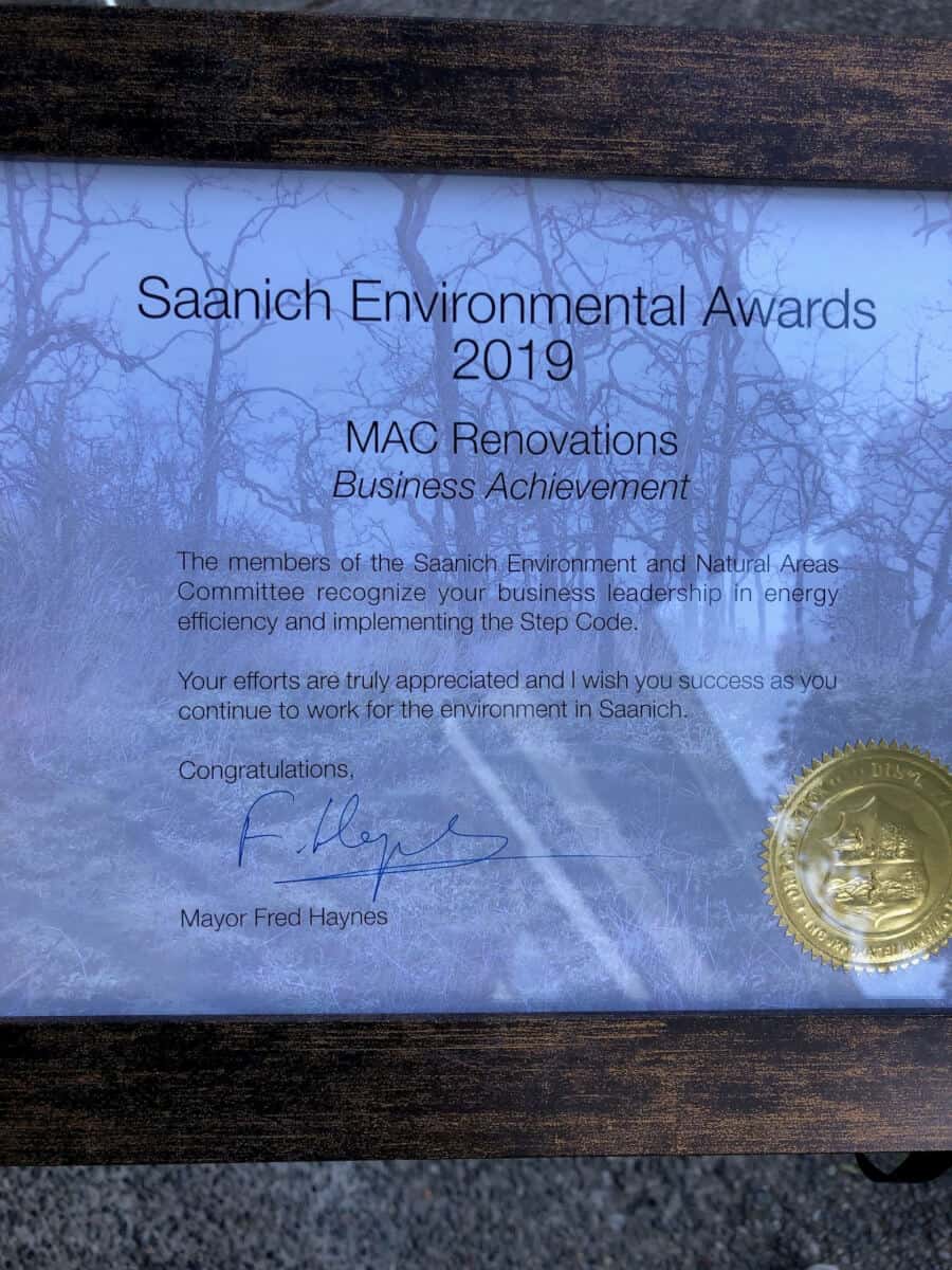 The Ranch: 2019 Saanich Environmental Award Winner | MAC Renovations - Victoria's Trusted Renovation Team